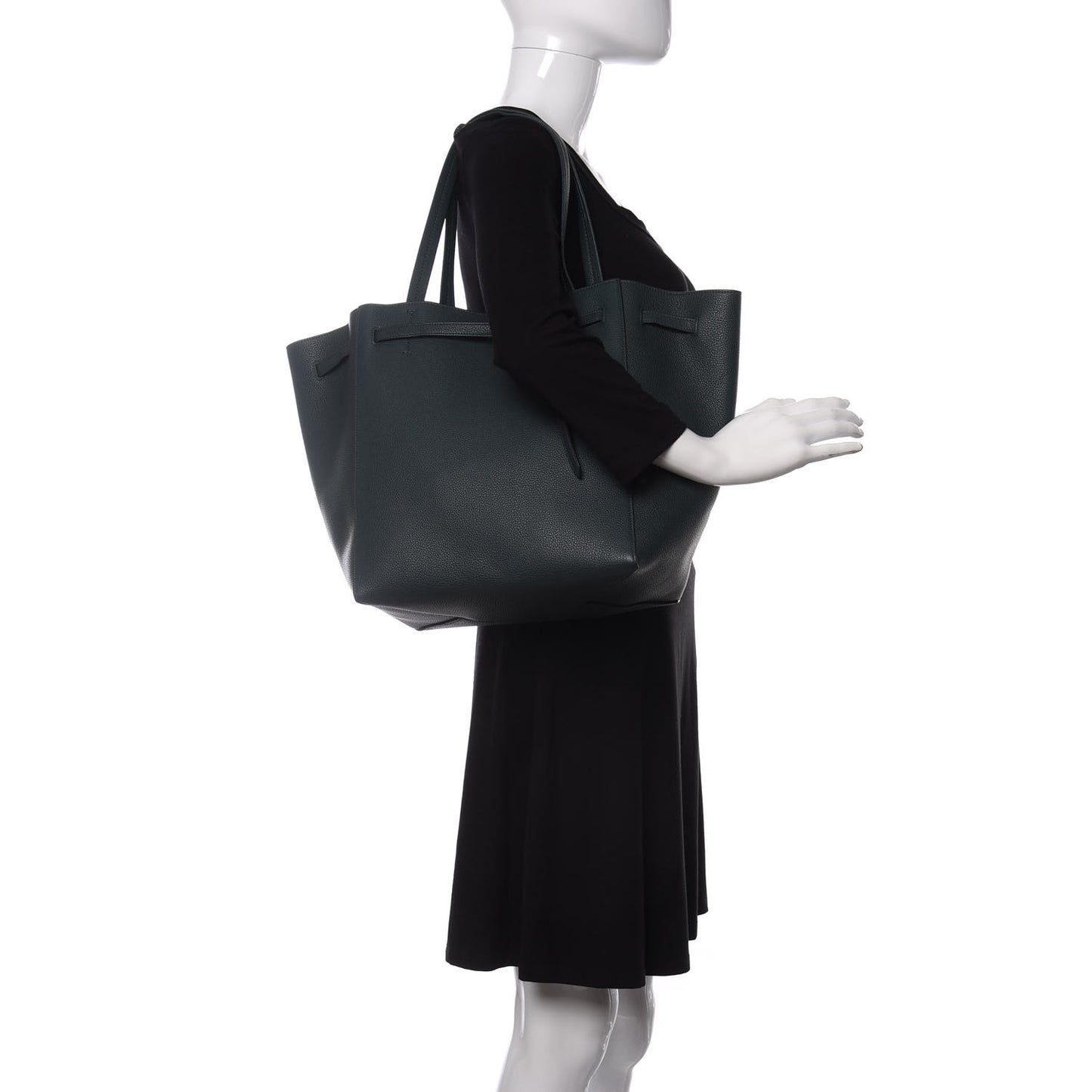 Soft Grained Calfskin Small Belt Cabas Phantom Amazone
