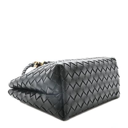 Bottega Veneta Nappa Intrecciato Small Andiamo Shoulder Bag Inkwell 4 of 9