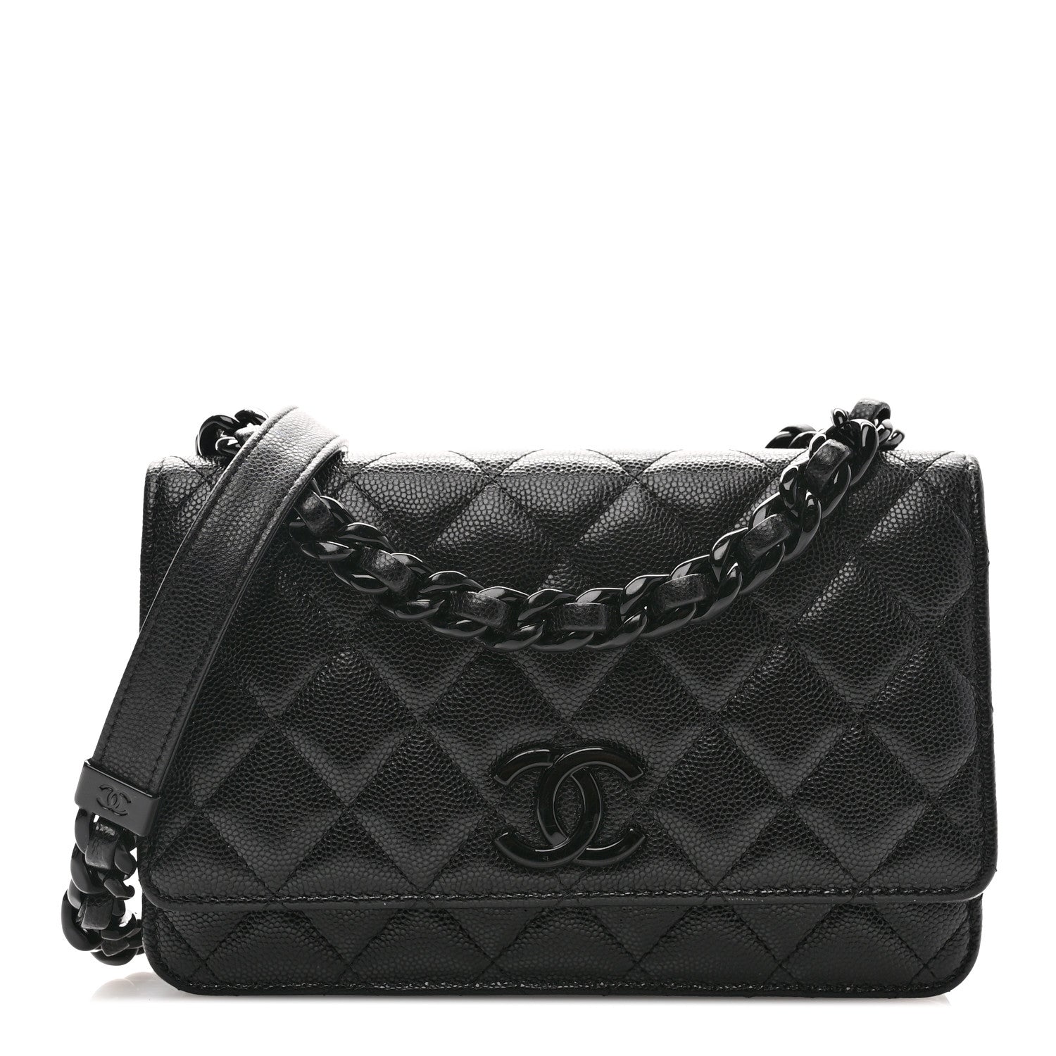 Chanel Caviar Quilted My Everything Wallet On Chain WOC Black 1 of 13