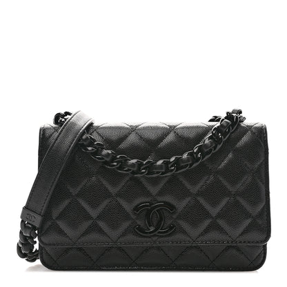 Chanel Caviar Quilted My Everything Wallet On Chain WOC Black 1 of 13