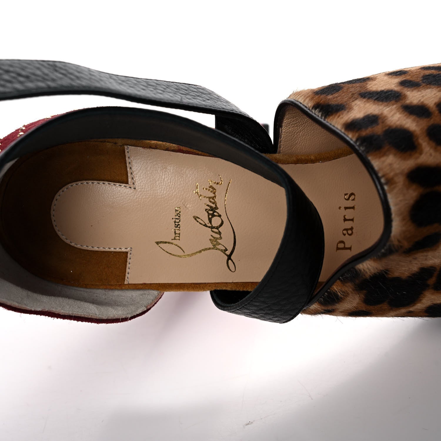 Christian Louboutin Calf Hair Leopard Print Bingirl Plume 130 Pump 37 Multicolor 8 of 9