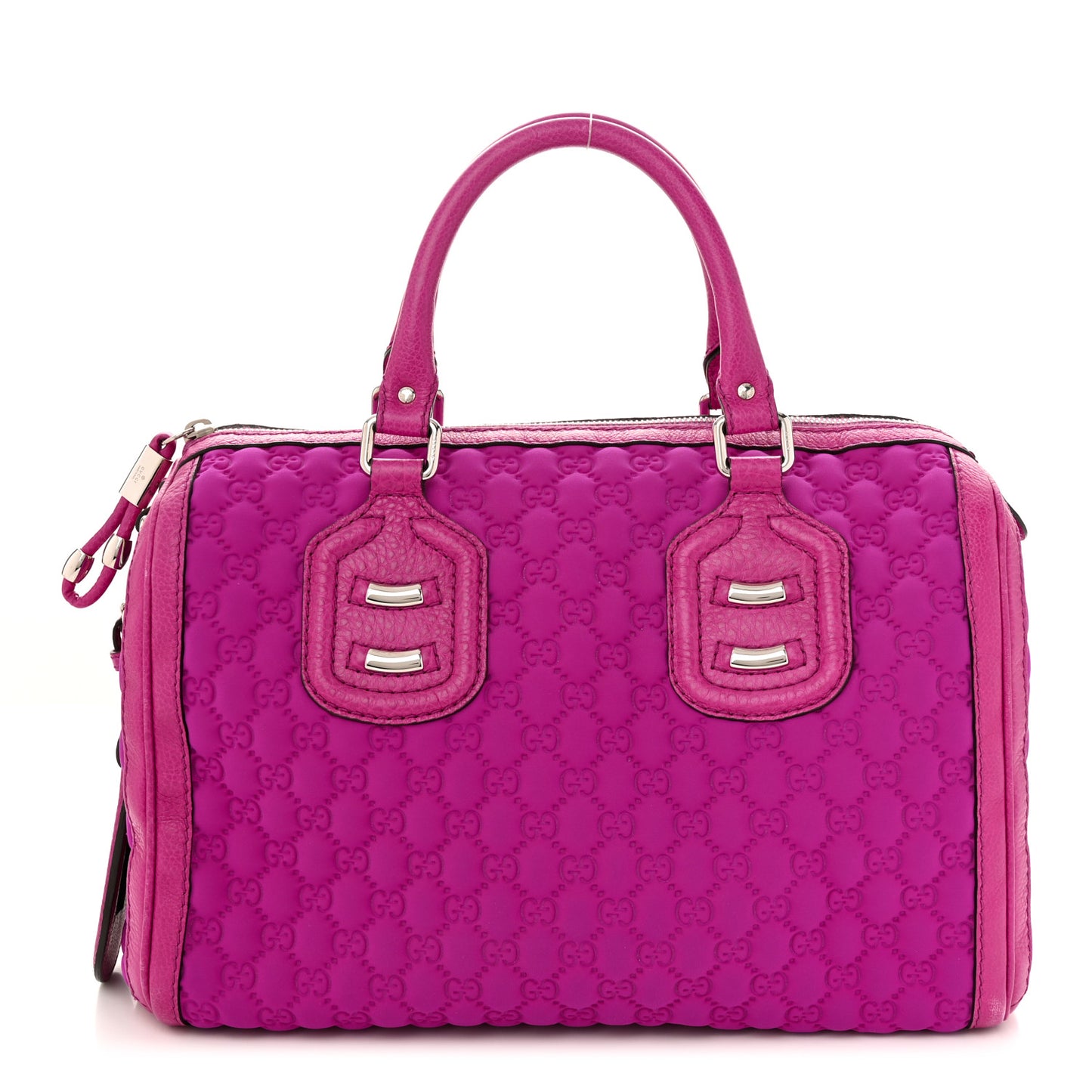 Guccissima Neoprene Techno Tag Medium Boston Magenta