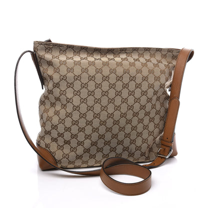 Gucci Monogram Large Flat Messenger Bag Brown 2 of 12