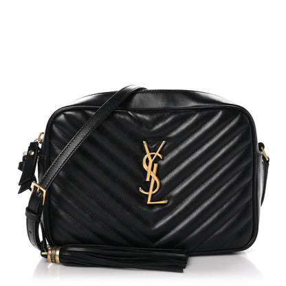 Saint Laurent Calfskin Matelasse Monogram Lou Camera Bag Black 1 of 10