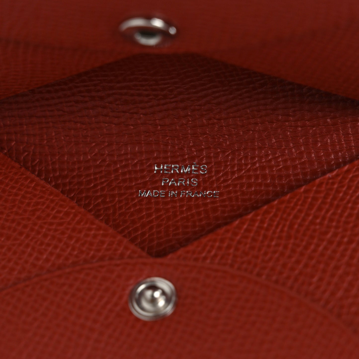 Epsom Calvi Card Case Rouge Venetian