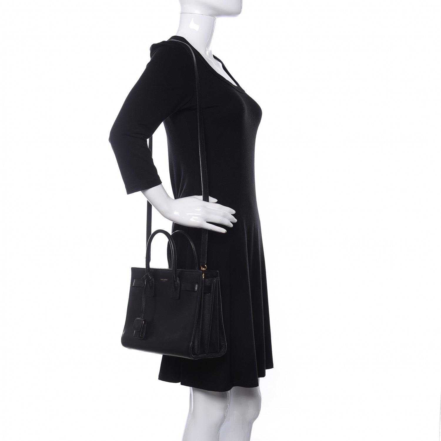 Saint Laurent Calfskin Baby Sac de Jour Black 2 of 9