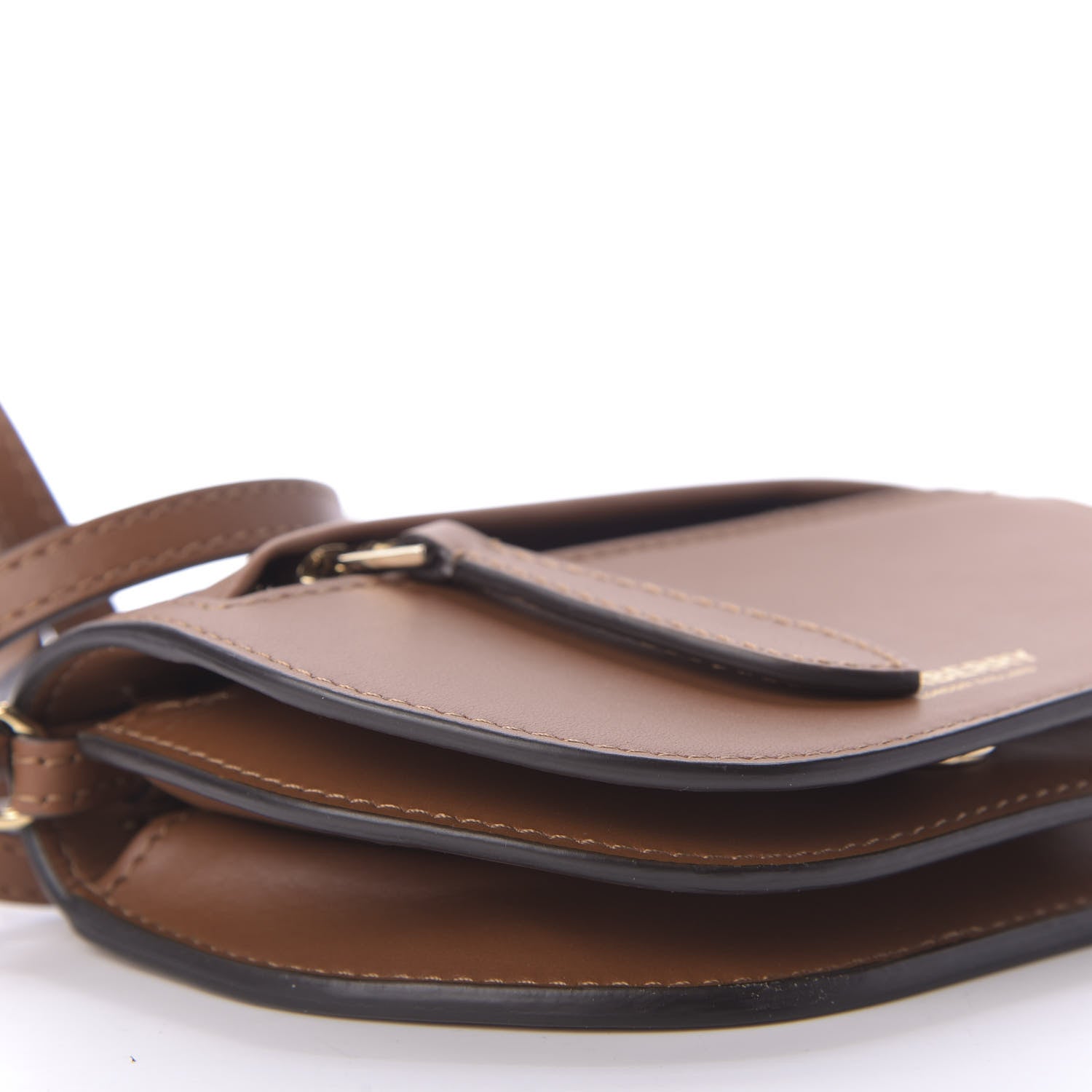 Burberry Calfskin Micro Olympia Card Case Warm Tan 6 of 9