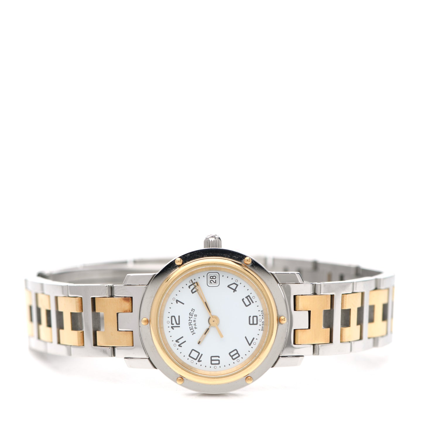 Stainless Steel 24mm Clipper Quartz Watch Gold