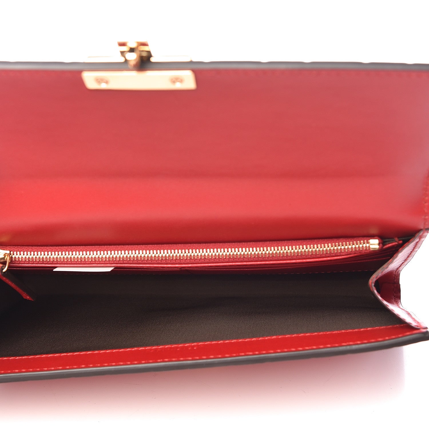 Gucci Guccissima Padlock Clutch Hibiscus Red 6 of 9