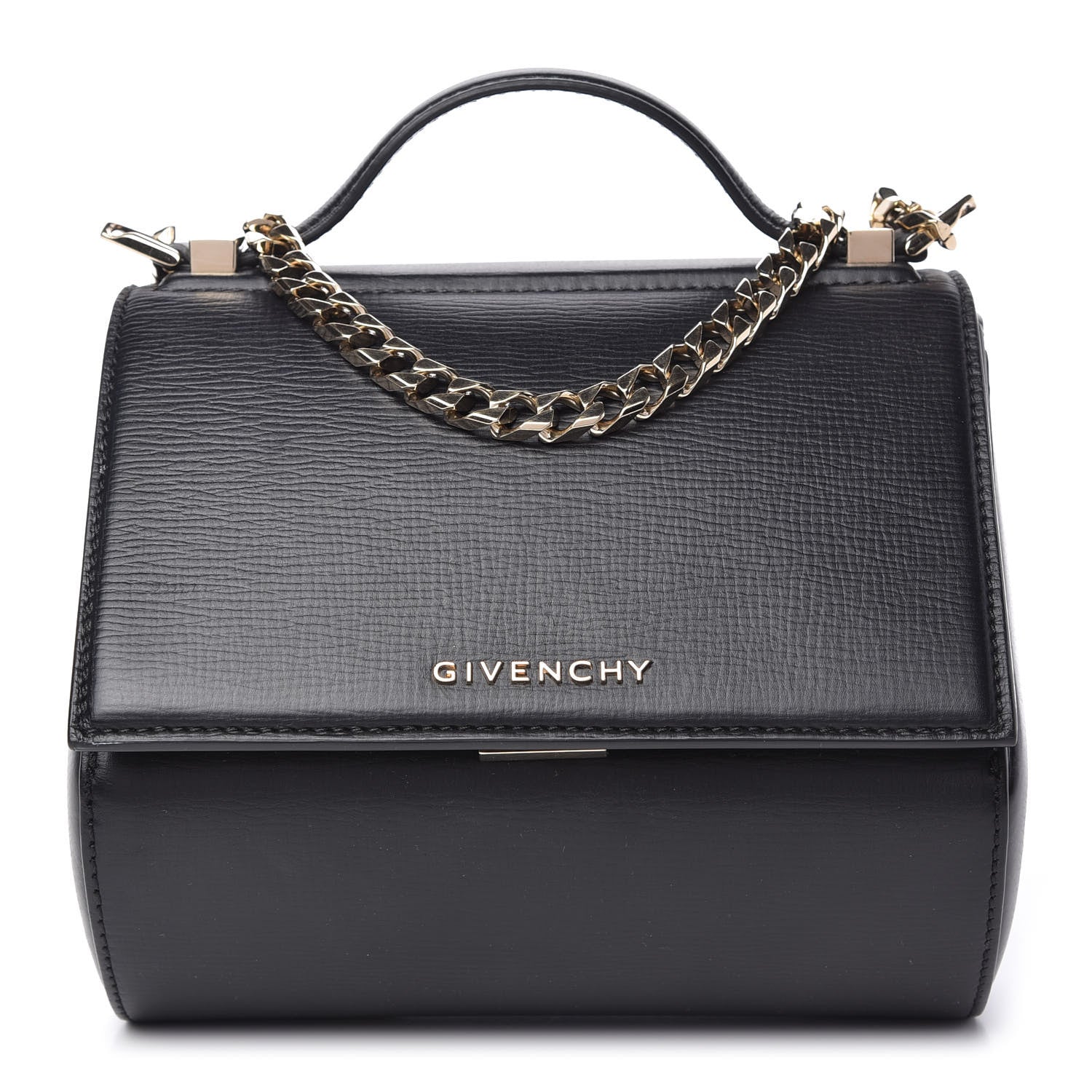 Givenchy Textured Calfskin Mini Pandora Box Chain Crossbody Bag Black 1 of 10