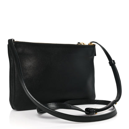 Celine Lambskin Small Trio Crossbody Bag Black 3 of 12