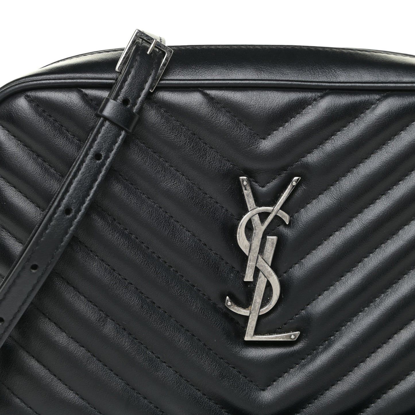 Calfskin Matelasse Monogram Lou Camera Bag Asphalt
