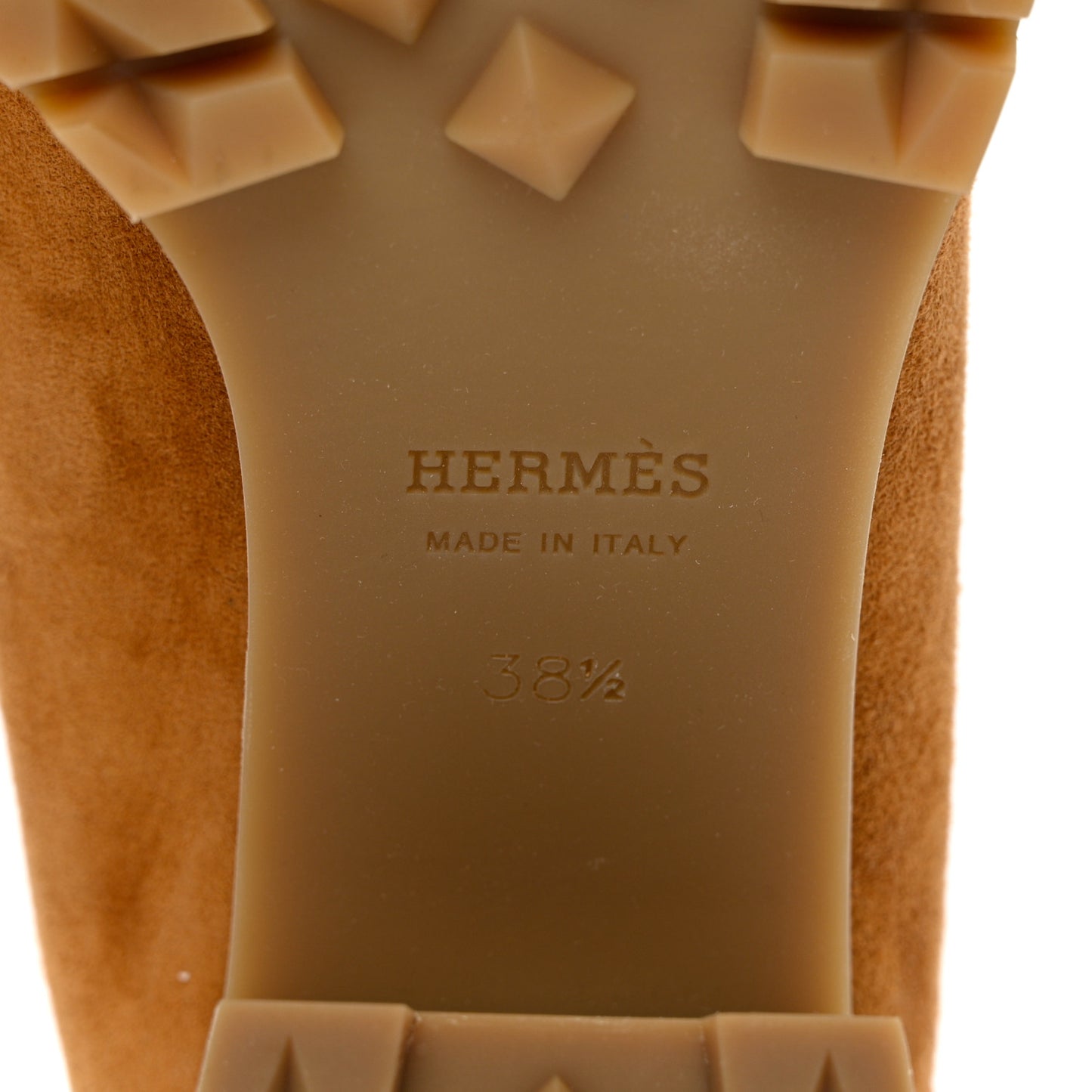 Suede Goatskin Womens Foch 60 Pumps 38.5 Naturel