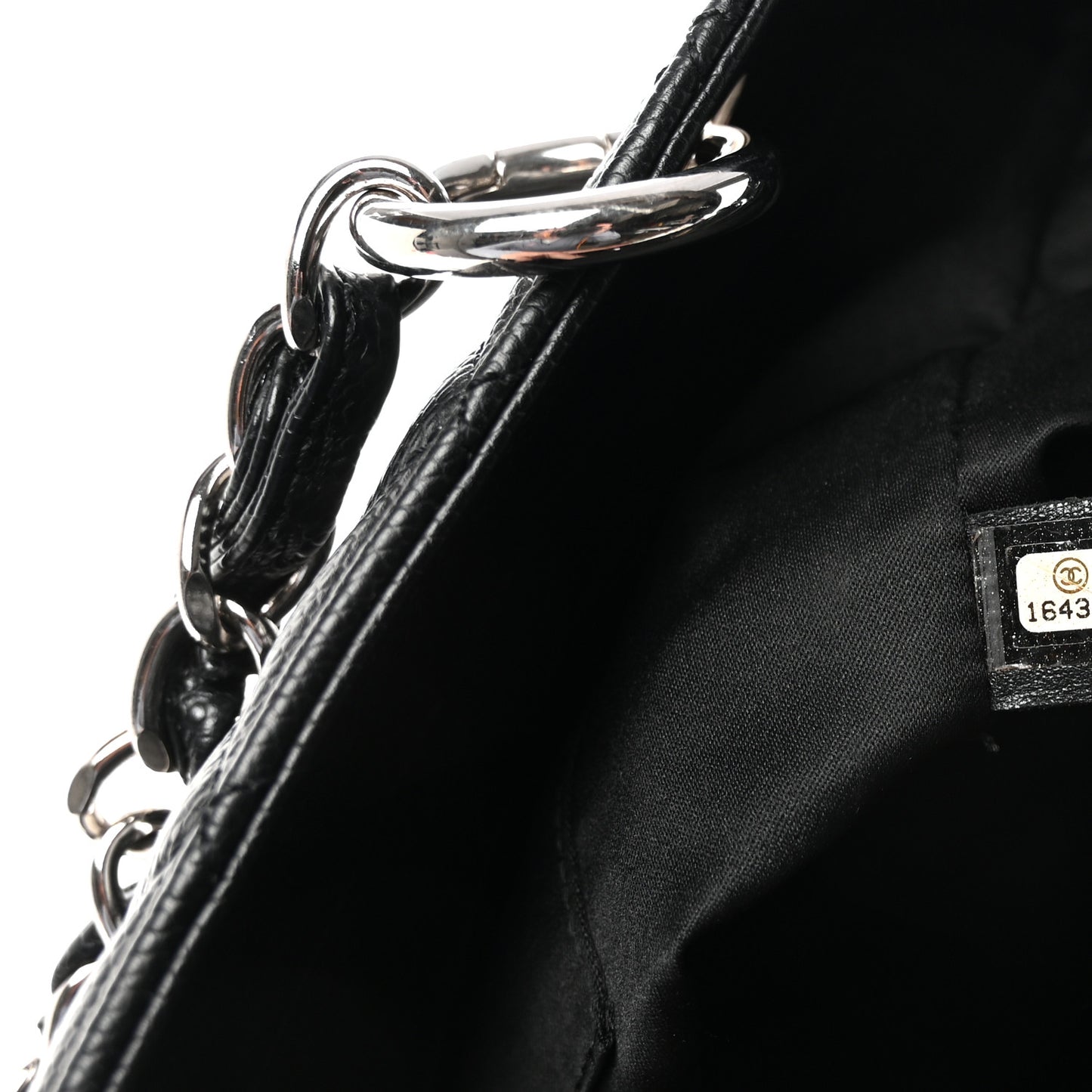 Caviar Quilted Grand Shopping Tote GST Black