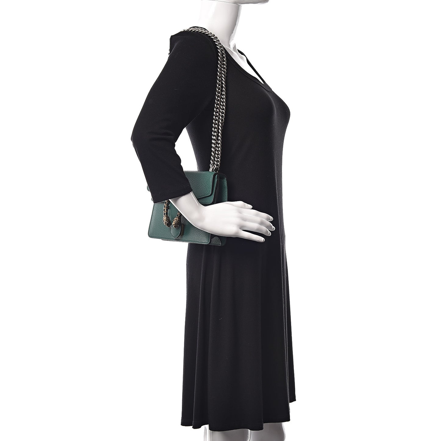 Calfskin Mini Dionysus Shoulder Bag Emerald