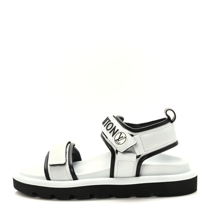 Louis Vuitton Calfskin Pool Pillow Flat Comfort Sandals 38 White 1 of 8