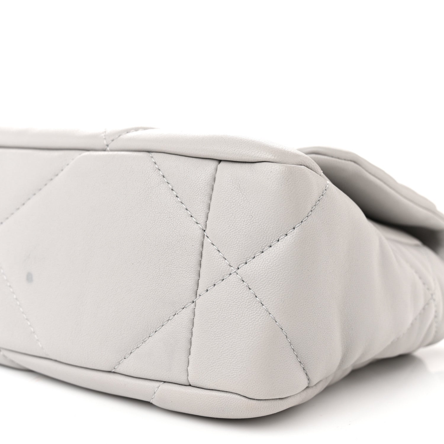 Chanel Lambskin Quilted Medium Chanel 19 Flap Grey 10 of 11