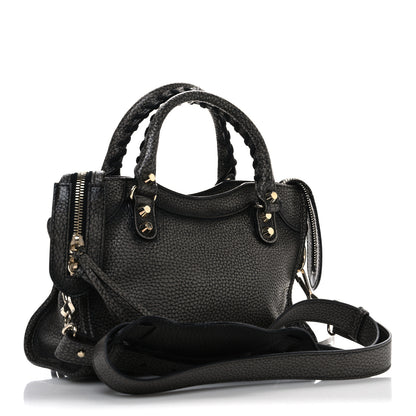 Balenciaga Grained Calfskin Classic Gold Hardware Mini City Ombre Grey Gradient 3 of 12
