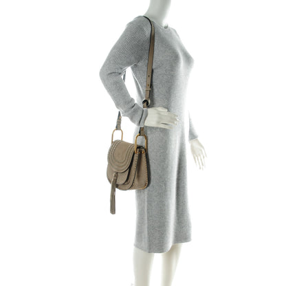Chloe Suede Braided Small Hudson Shoulder Bag Motty Grey 2 of 8
