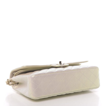 Chanel Iridescent Lambskin Quilted Medium Double Flap Ivory 4 of 10