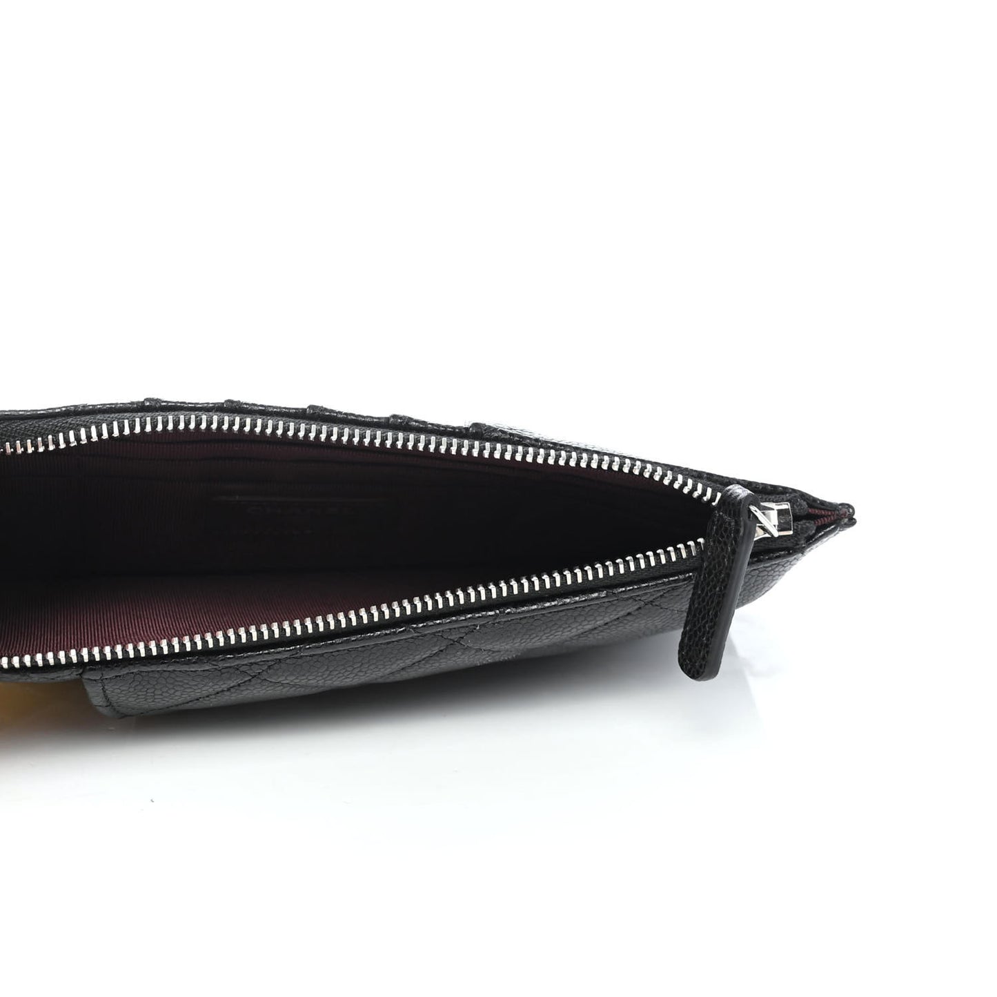 Caviar Quilted Classic iPhone Pouch Black