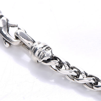 David Yurman Sterling Silver Diamond Quatrefoil Lariat Wheat Chain Necklace 8 of 8