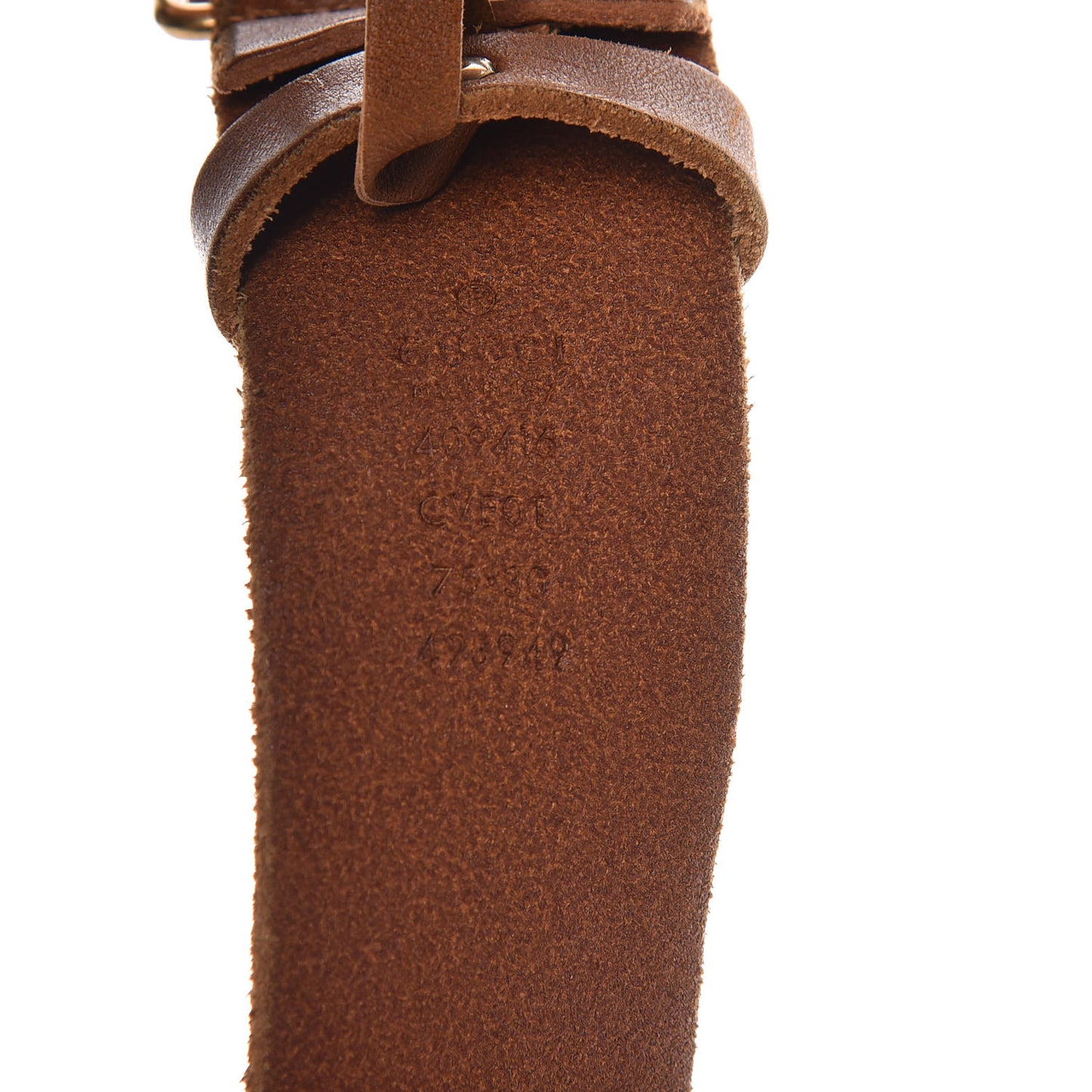 Faded Calfskin Double G 40mm Belt 75 30 Cuir
