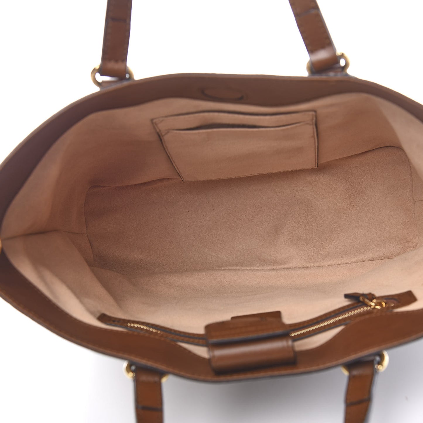 Soft GG Supreme Monogram Small Crossbody Tote Beige Cuir