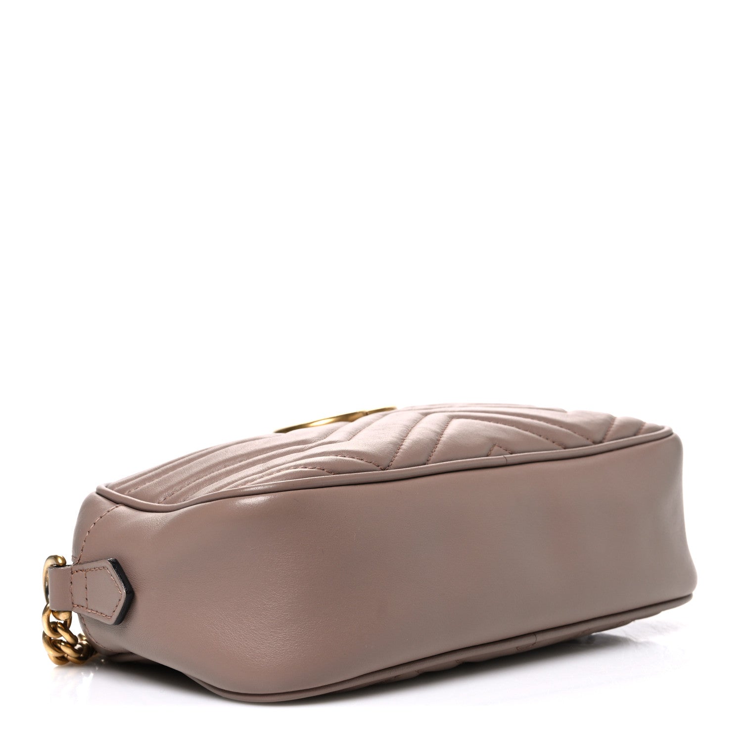 Gucci Calfskin Matelasse Small GG Marmont Chain Shoulder Bag Porcelain Rose 4 of 10