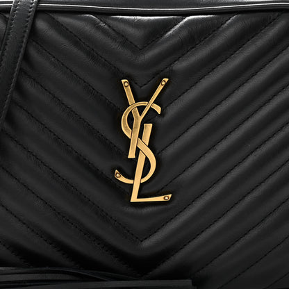 Saint Laurent Calfskin Matelasse Monogram Lou Camera Bag Black 8 of 10