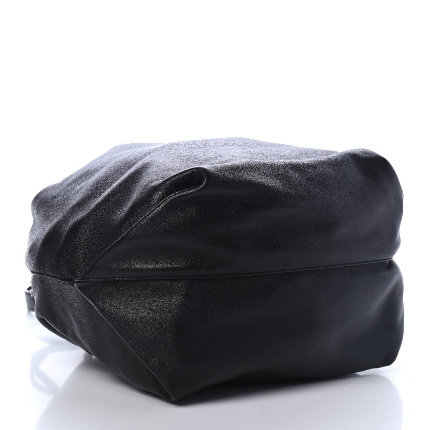 Saint Laurent Lambskin Teddy Drawstring Bag Black 3 of 4