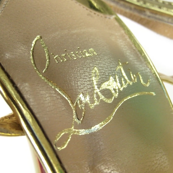 Leather Libelle 120 Sandals 36.5 Gold