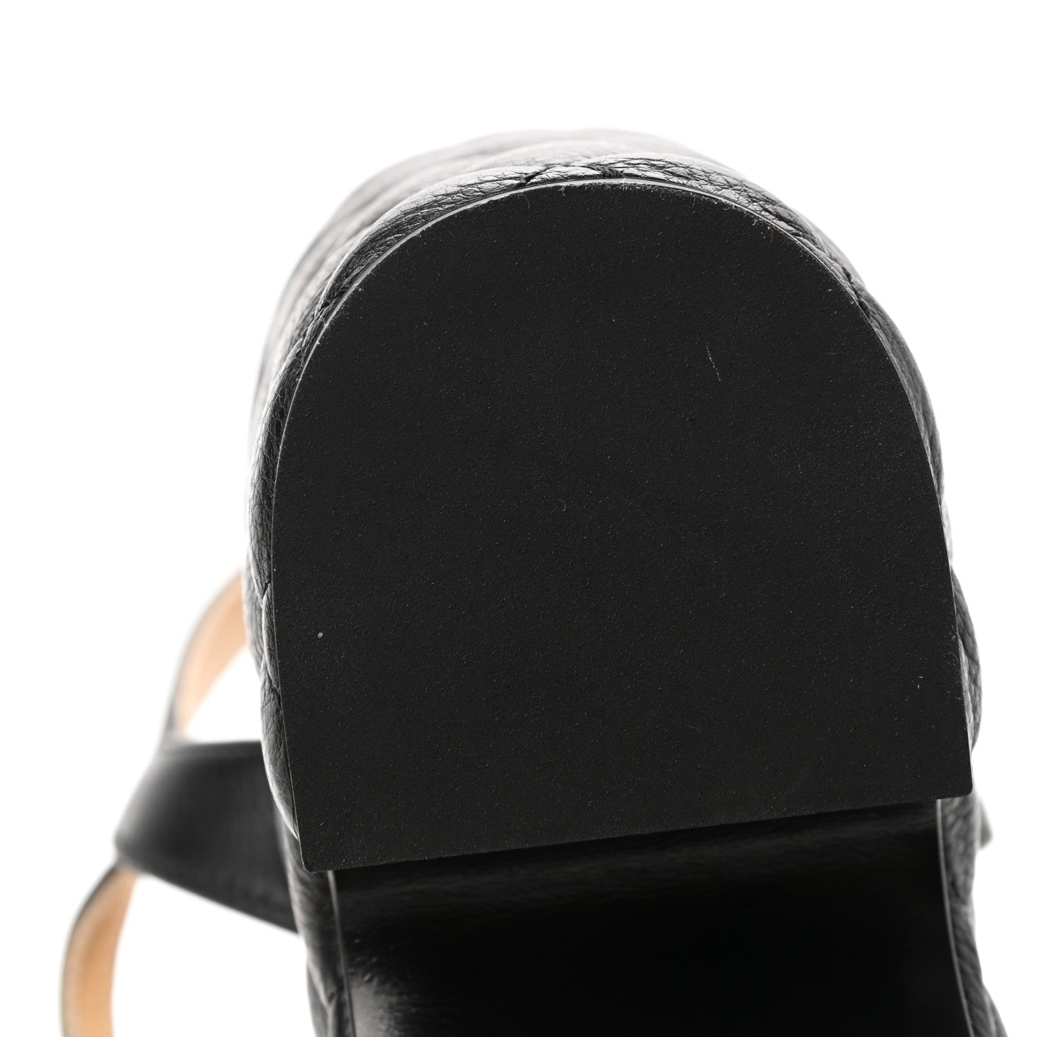 Chanel Grained Calfskin Quilted Wedge Sandals 38.5 Black 8 of 9