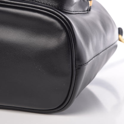 Prada Soft Calf Saffiano Mini Bucket Crossbody Bag Black 9 of 9