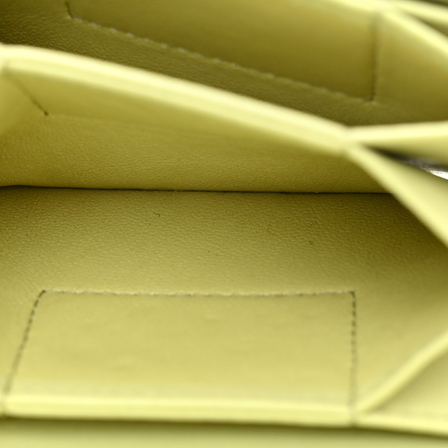 Chanel Lambskin Quilted Flap Card Holder On Chain Light Green 5 of 12