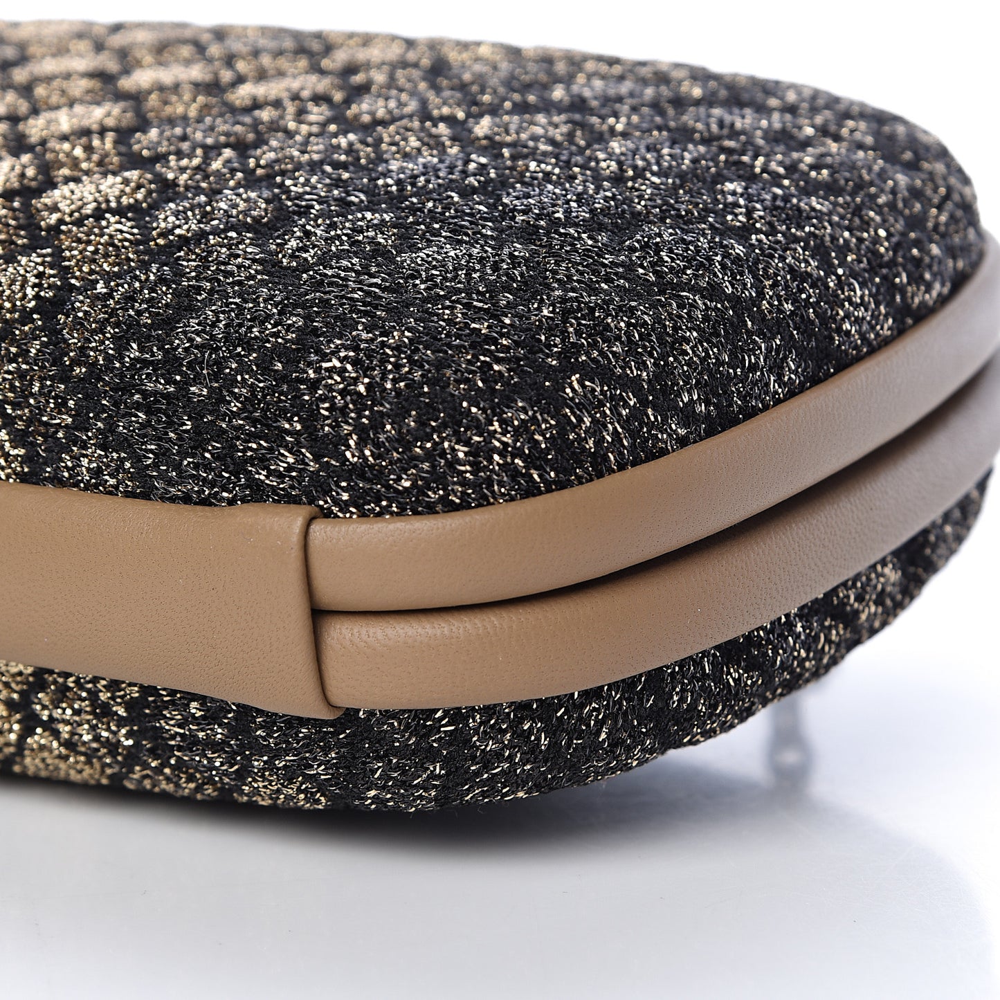 Lurex Intrecciato Chain Knot Clutch