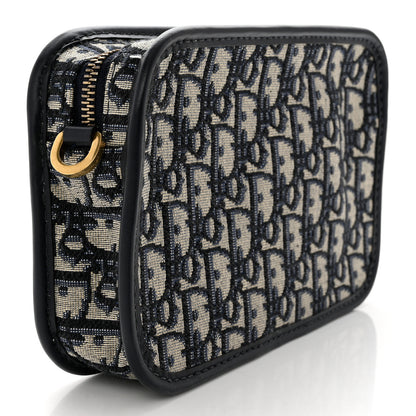 Christian Dior Oblique Diorquake Clutch Blue 3 of 7