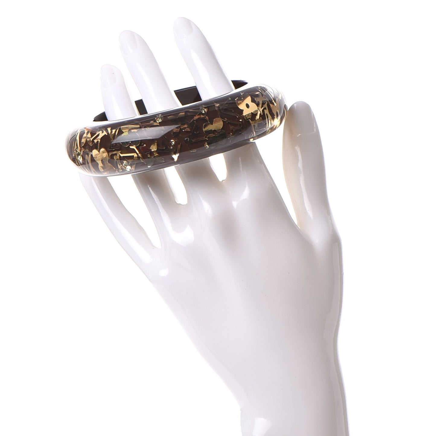 Resin Swarovski Medium Inclusion Bracelet GM Marron