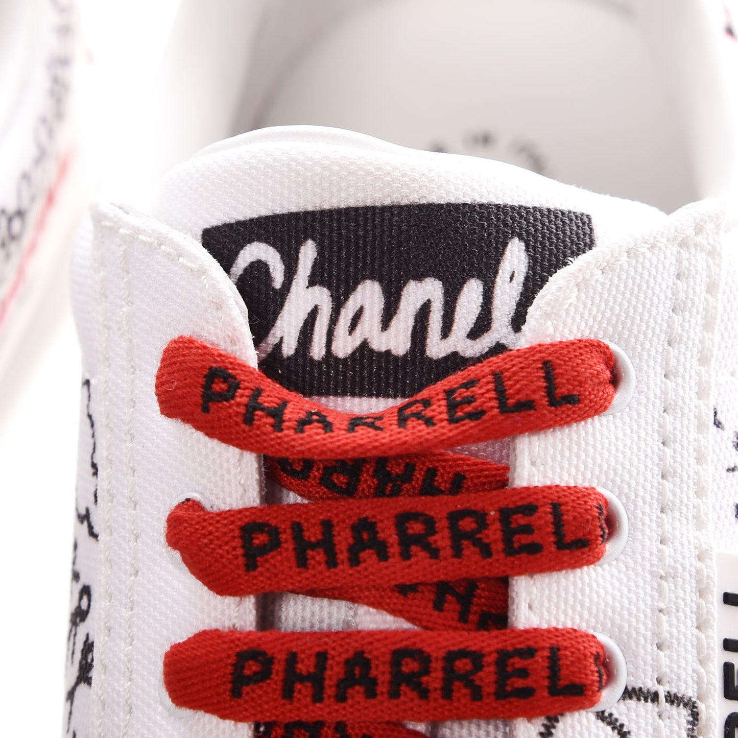 x Pharrell Williams Canvas Womens Sneakers 38 White