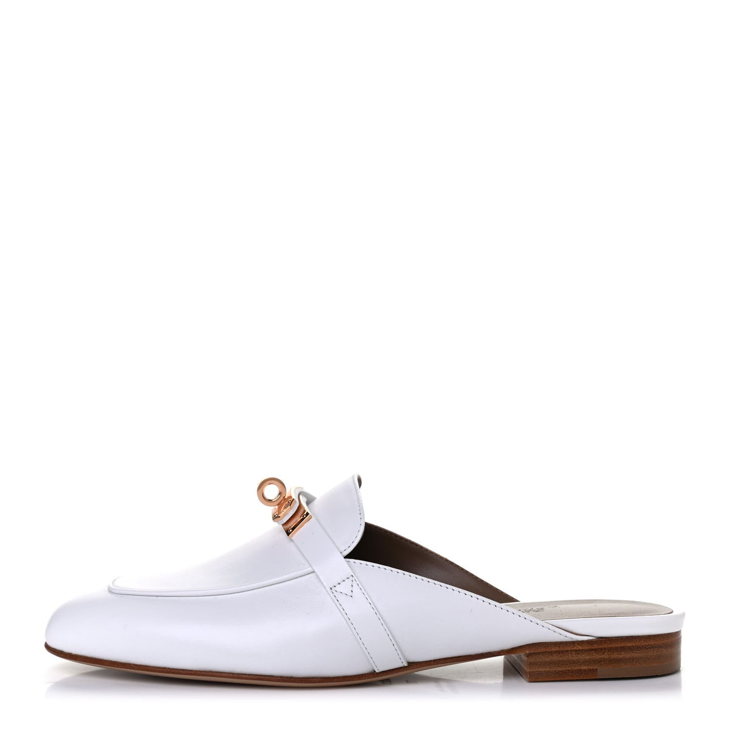 Calfskin Oz Mules 37 White