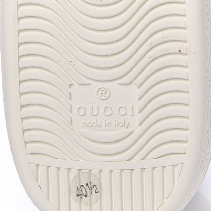 Gucci Calfskin Sequins Web Cat Womens Ace Sneakers 40.5 White 9 of 11