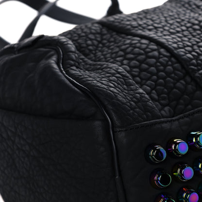 Alexander Wang Pebbled Lambskin Rockie Black Iridescent Hardware 8 of 13