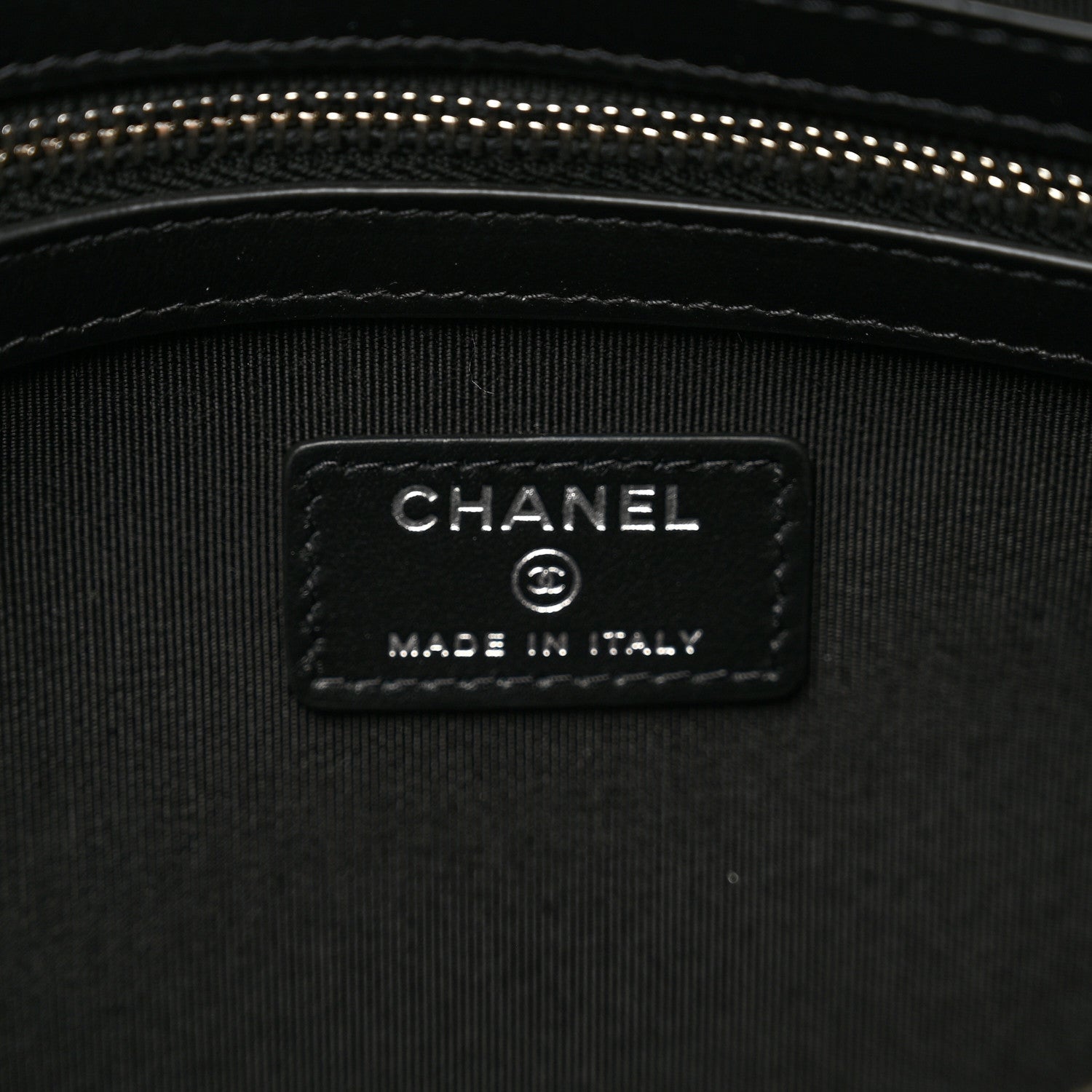 Chanel Wool Medium Deauville Cosmetic Pouch Black 6 of 7