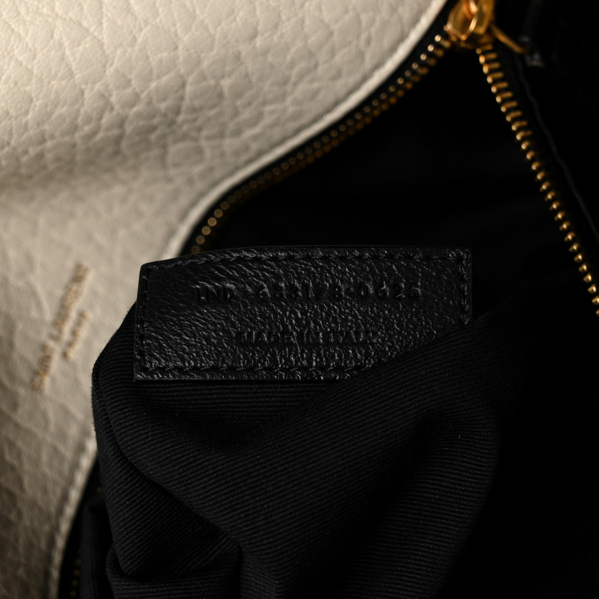Saint Laurent Grained Lambskin Monogram Medium Niki Chain Satchel Crema Soft 7 of 11