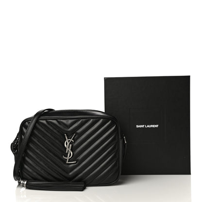 Saint Laurent Calfskin Matelasse Monogram Lou Camera Bag Black 11 of 11