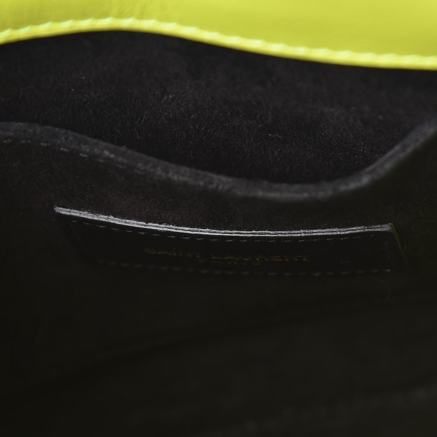 Calfskin Nano Sac De Jour Neon Yellow