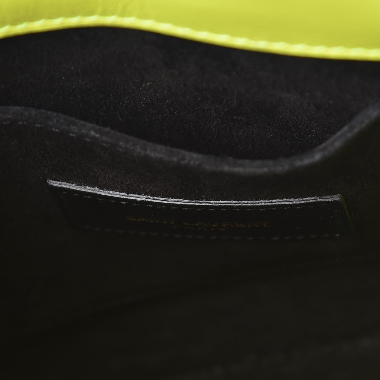 Saint Laurent Calfskin Nano Sac De Jour Neon Yellow 6 of 19