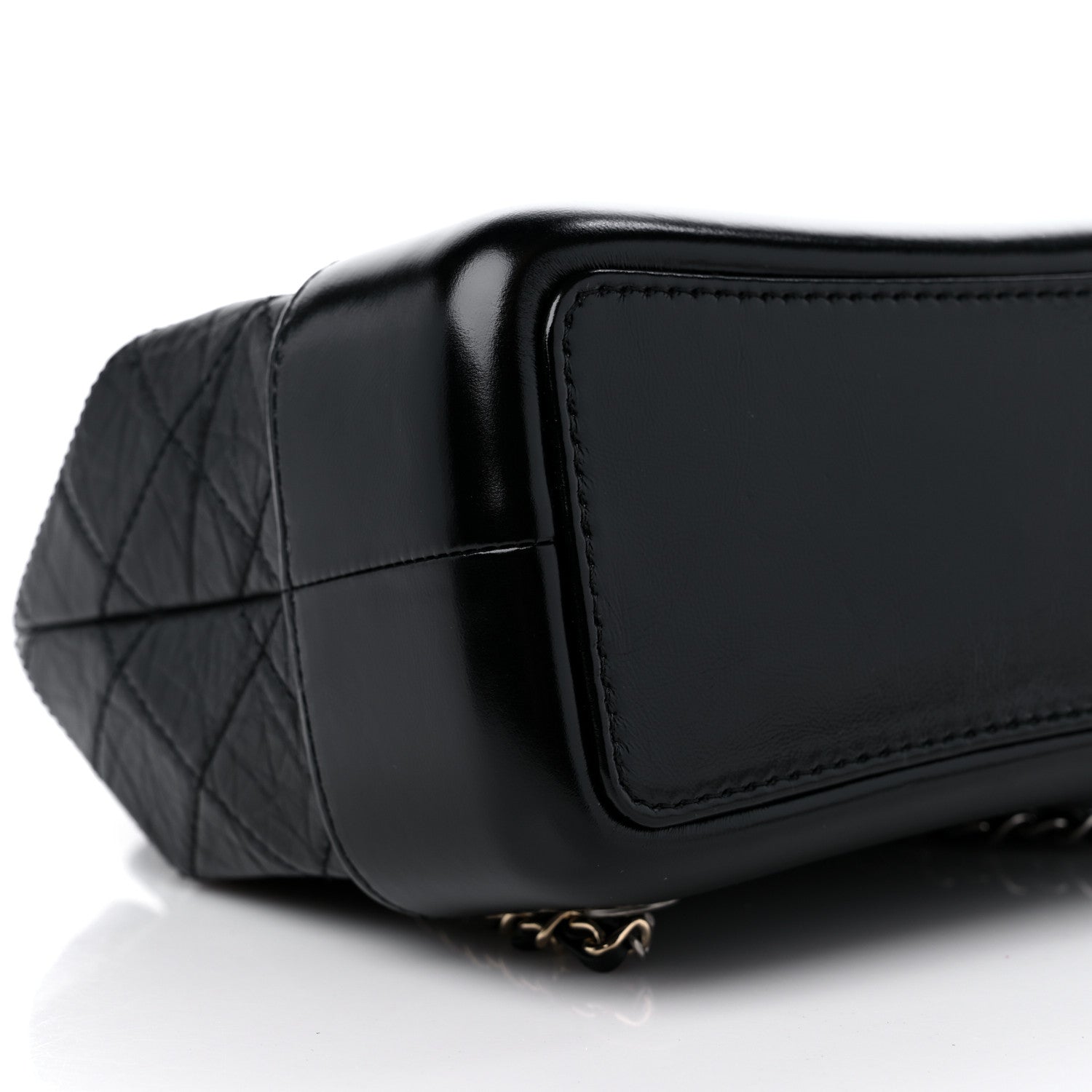 Chanel Aged Calfskin Quilted Small Gabrielle Backpack Black 8 of 11
