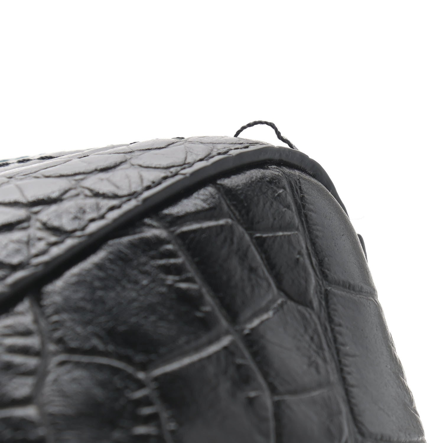 Givenchy Crocodile Embossed Calfskin Medium ID Flap Black 10 of 10