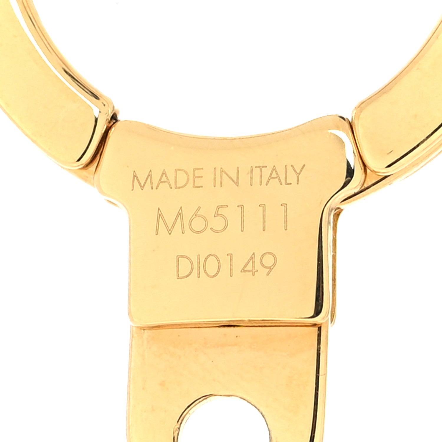 Louis Vuitton Brass Enamel Fleur De Monogram Bag Charm Chain Gold 4 of 4